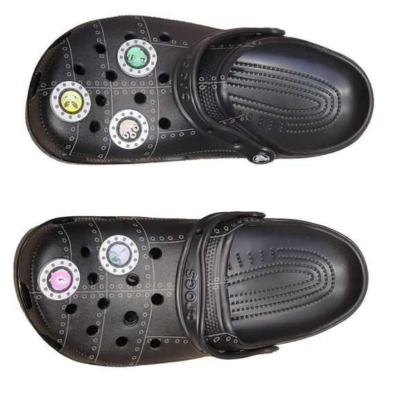 New Crocs Classic X Ron English AREA 54 Space Aliens Charms Size 10 - Picture 2 of 6